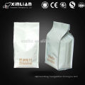 Custom printing stand up flat bottom pouch coffee bag with valve